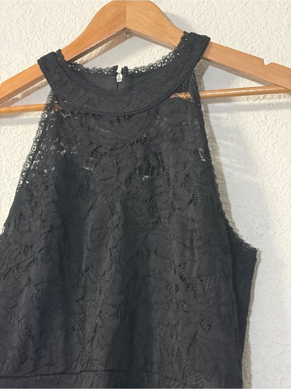 Allegra K women’s Black Lace Halter sheath formal elegant Dress - Picture 5 of 9